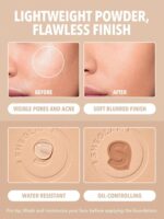 پنکیک کرم پودری رنگ نود شیگلم sheglam Powder Foundation Nude - تصویر 2