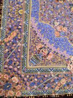 فرش دستباف تمام ابریشم اعلاباف 70رج قواره زرع و نیم طرح گلستان - تصویر 7