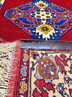فرش دستباف استان خراسان 35 رج بافت قوچان طرح ترمه - تصویر 4