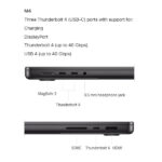 لپ تاپ 14.2 اینچی اپل مدل MacBook Pro MW2W3 2024 LLA-M4-16GB RAM-512GB SSD - تصویر 7
