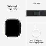 ساعت هوشمند اپل مدل Ultra 2 Black Titanium Case Trail Loop 49mm - تصویر 9