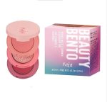 پلت سایه سه تایی کره ای کاجا رنگ Kaja Beauty Bento Bouncy Matte & Shimmer Eyeshadow Trio |Glowing Guava - تصویر 2