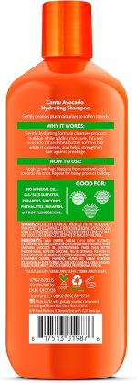 شامپو آووکادو کنتو| مخصوص موهای فر| 400 میل| Cantu Avocado Hydrating Shampoo - تصویر 2