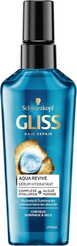 سرم مو Gliss Kur Aqua Revive |سرم مو گلیس آکوا ریوایو | 75 میل| آبرسان قوی موهای خشک و دهیدراته| - تصویر 3