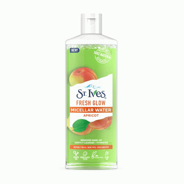 میسلار واتر آبرسان و شاداب‌کننده St. Ives مدل Fresh Glow مناسب پوست خشک